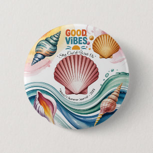 Bóton Redondo 5.08cm Caderno Tropical Vibrações de Verão