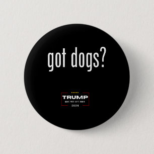Bóton Redondo 5.08cm Cães Comendo Os Gatos De Cães - Trump Faz Animais