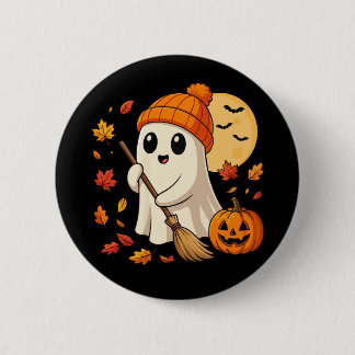Bóton Redondo 5.08cm Café de Fantasma de Halloween Abóbora Sazão Assust
