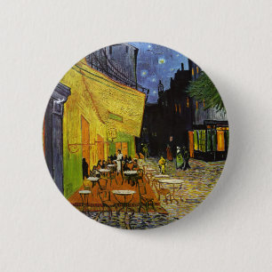 Bóton Redondo 5.08cm Cafe Terrace na Night Van Gogh