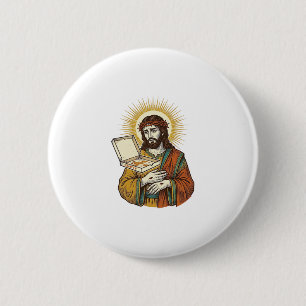 Bóton Redondo 5.08cm Caixa de Pizza Vazia Jesus Frigorífico Traição Hum