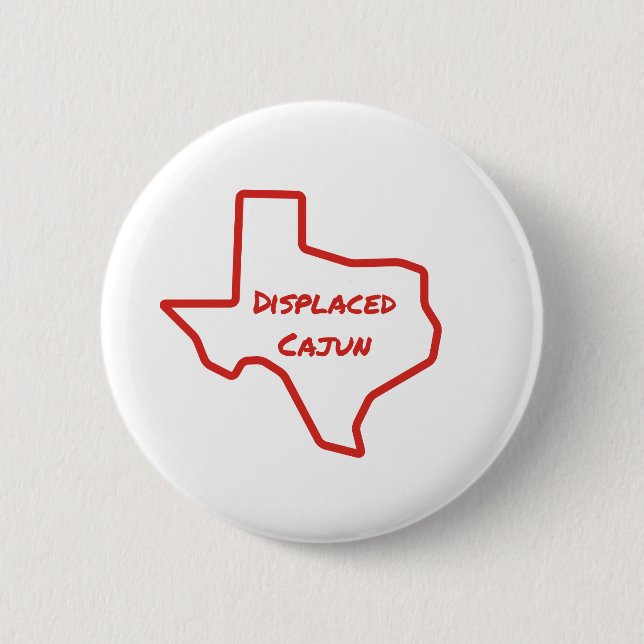 Bóton Redondo 5.08cm Cajun deslocado Texas (Frente)