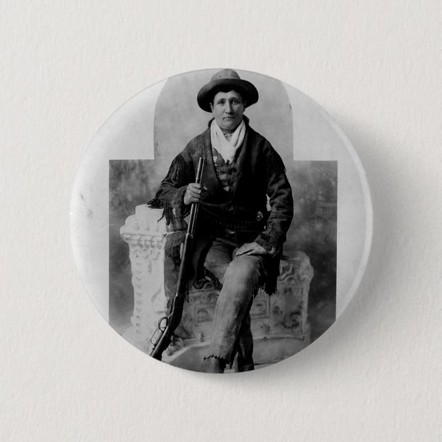 Bóton Redondo 5.08cm Calamity Jane Portrait (Frente)