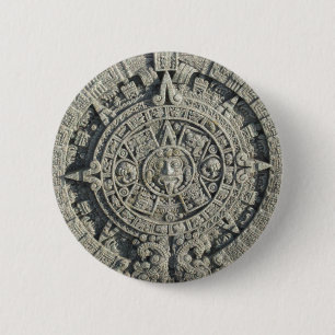 Bóton Redondo 5.08cm Calendário asteca