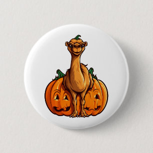 Bóton Redondo 5.08cm Camel Pumpkin Ppreguiçoso Festas de Halloween Cria