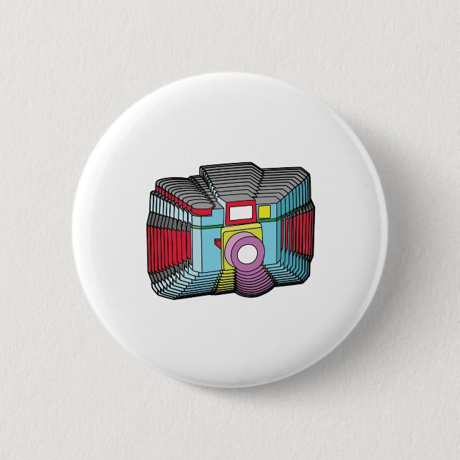 Bóton Redondo 5.08cm Câmera (Frente)