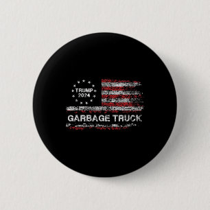 Bóton Redondo 5.08cm Caminhão de lixo - Trump Supporter Garbage Trump 2
