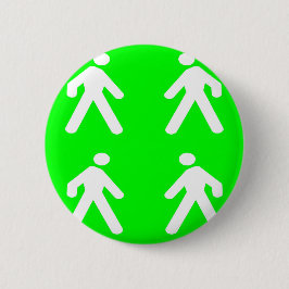 Bóton Redondo 5.08cm Caminhe no verde