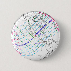 Bóton Redondo 5.08cm Caminho Global do Eclipse Solar 2024