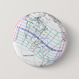 Bóton Redondo 5.08cm Caminho Global do Eclipse Solar 2045