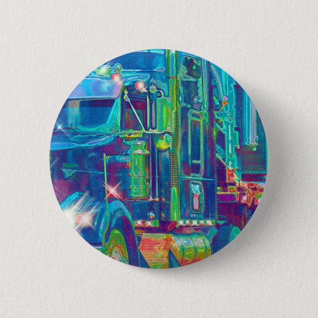 Bóton Redondo 5.08cm CAMINHÕES E CAMINHÕES DE GRANDES MOVIMENTOS PARA a (Frente)