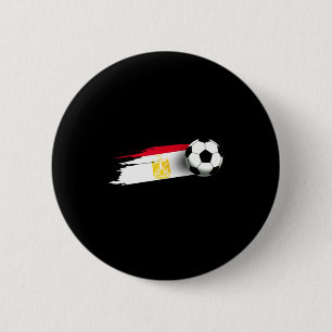 Bóton Redondo 5.08cm Camisa da Bandeira do Egito Time de Futebol Egípci
