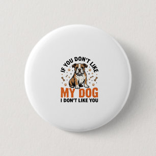 Bóton Redondo 5.08cm Camisa de Citação de Cachorro Engraçado Amante Vin