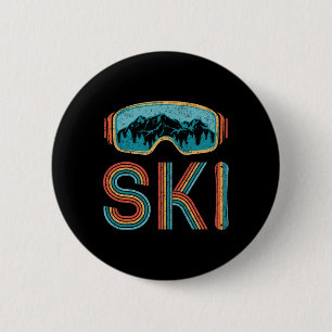 Bóton Redondo 5.08cm Camisa De Esqui Retroativa Para Homens Snowboard V