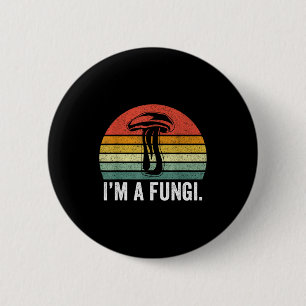 Bóton Redondo 5.08cm Camisa de Fungi Engraçada Cogumelos Cara Divertido