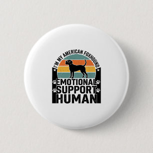 Bóton Redondo 5.08cm Camisa de Humano de Suporte Emocional American Fox
