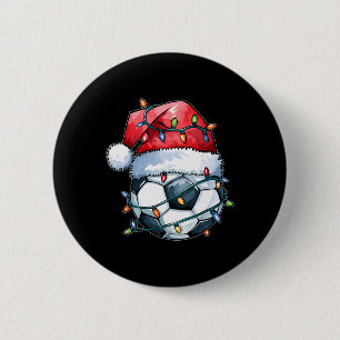 Bóton Redondo 5.08cm Camisa de Natal de Futebol Camisa de Natal Diverti