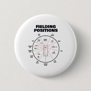 Bóton Redondo 5.08cm Camisa de posições de campo de críquete Fielder Cr