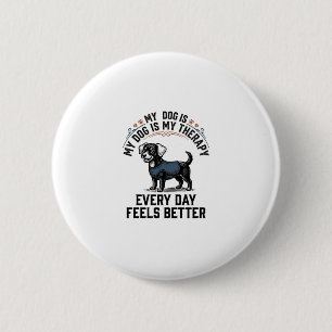 Bóton Redondo 5.08cm Camisa de Terapia Canina Presente de Cão Engravado