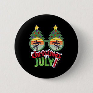 Bóton Redondo 5.08cm Camisa engraçada de Natal em julho Árvore de Natal