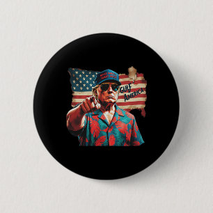 Bóton Redondo 5.08cm Camisa Engraçada Do Golfo Dos Eua América No Leste