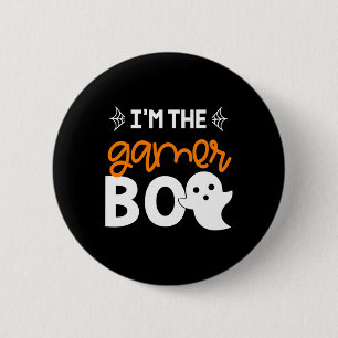 Bóton Redondo 5.08cm Camisa Eu Sou O Gamer Boo Fantasia De Halloween Pa