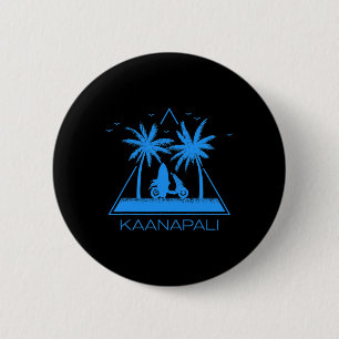 Bóton Redondo 5.08cm Camisa Kaanapali Kaanapali Praia Maui Havaí Férias
