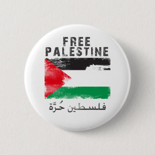 Bóton Redondo 5.08cm Camisa livre de Palestina