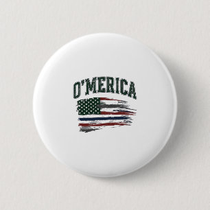 Bóton Redondo 5.08cm Camisa O’Merica Vintage Envelhecida Design Bandeir