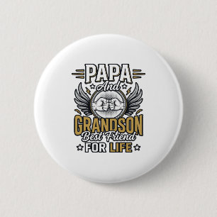 Bóton Redondo 5.08cm Camisa Papa E Neto Melhor Amigo Para Sempre Desenh