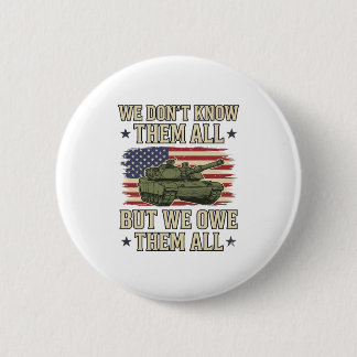 Bóton Redondo 5.08cm Camisa Patriótica do Tanque da Memória Militar Des