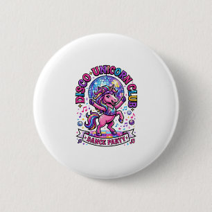 Bóton Redondo 5.08cm Camiseta Comercial do Unicorn Disco Unicorn Club G
