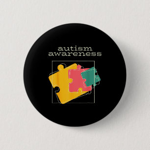 Bóton Redondo 5.08cm Camiseta consciência do autismo mundial 2 abril 20