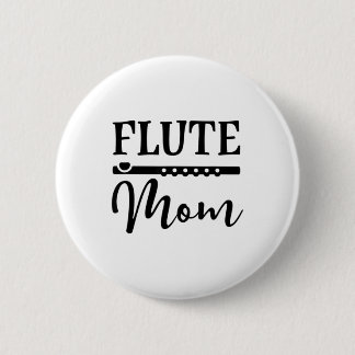 Bóton Redondo 5.08cm Camiseta de Música Pai da Banda Flute Mãe Marching