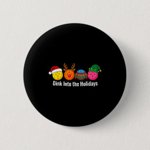 Bóton Redondo 5.08cm Camiseta de Natal Ckleball Papai Noel Rena Elfo Fe