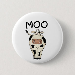 Bóton Redondo 5.08cm Camiseta e presentes da vaca do MOO