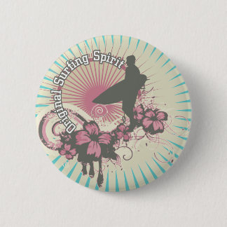 Bóton Redondo 5.08cm Camiseta e presentes surfando originais do