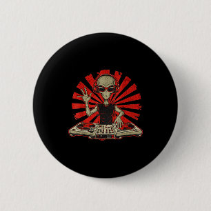 Bóton Redondo 5.08cm Camiseta Gráfica de DJ Engraçada Amante de Música