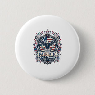 Bóton Redondo 5.08cm Camiseta Gráfica Vetorial do Festival de Fogos Pat