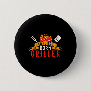 Bóton Redondo 5.08cm Camiseta Masculina Churrasco Grill Retro Carne Def