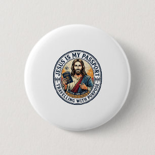 Bóton Redondo 5.08cm Camiseta Missões Globais Missionárias de Jesus Cri