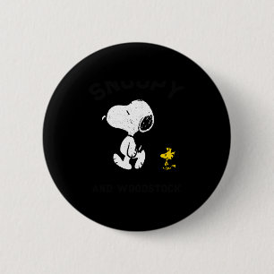 Bóton Redondo 5.08cm Camiseta para crianças Peanuts Est 1950