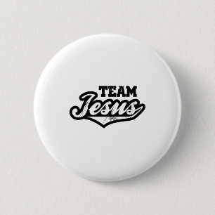 Bóton Redondo 5.08cm Camiseta Time Jesus