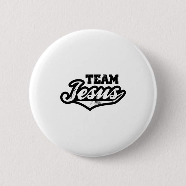 Bóton Redondo 5.08cm Camiseta Time Jesus  (Frente)