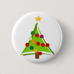 Bóton Redondo 5.08cm Camisetas e presentes de árvores de Natal
