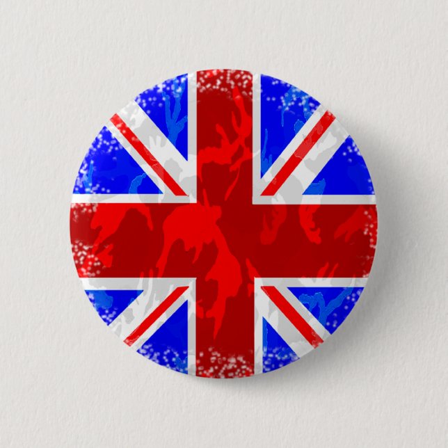 Bóton Redondo 5.08cm Camo Union Jack (Frente)