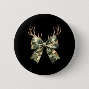 Bóton Redondo 5.08cm Camouflage Camo Coquette Arco Hunter Deer Hunter W