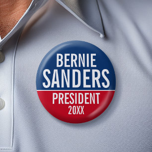 Bóton Redondo 5.08cm Campanha das máquinas de lixar 2020 de Bernie -