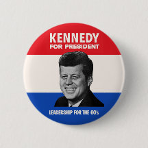 Campanha Vintage JFK Kennedy para Presidente 1960