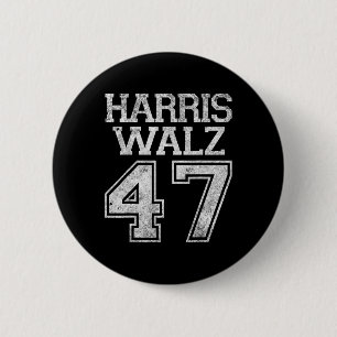 Bóton Redondo 5.08cm Campanha Walz 2024 Para O Presidente Harris Waltz